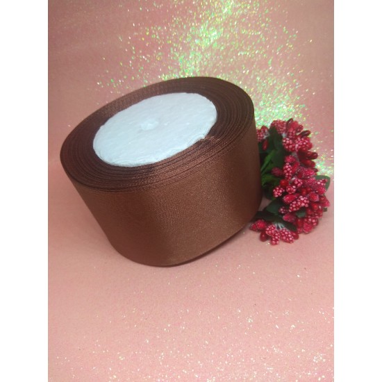 Ленты атласные однотонные 5 см, цена за 5 м